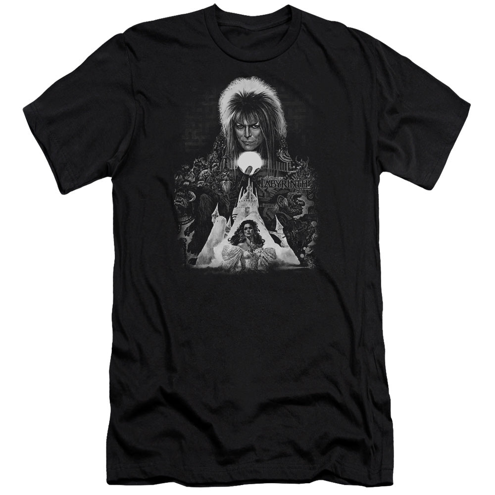 Labyrinth Castle Men's Ultra-Soft 30/1 Cotton Slim Short-Sleeve T-Shirt