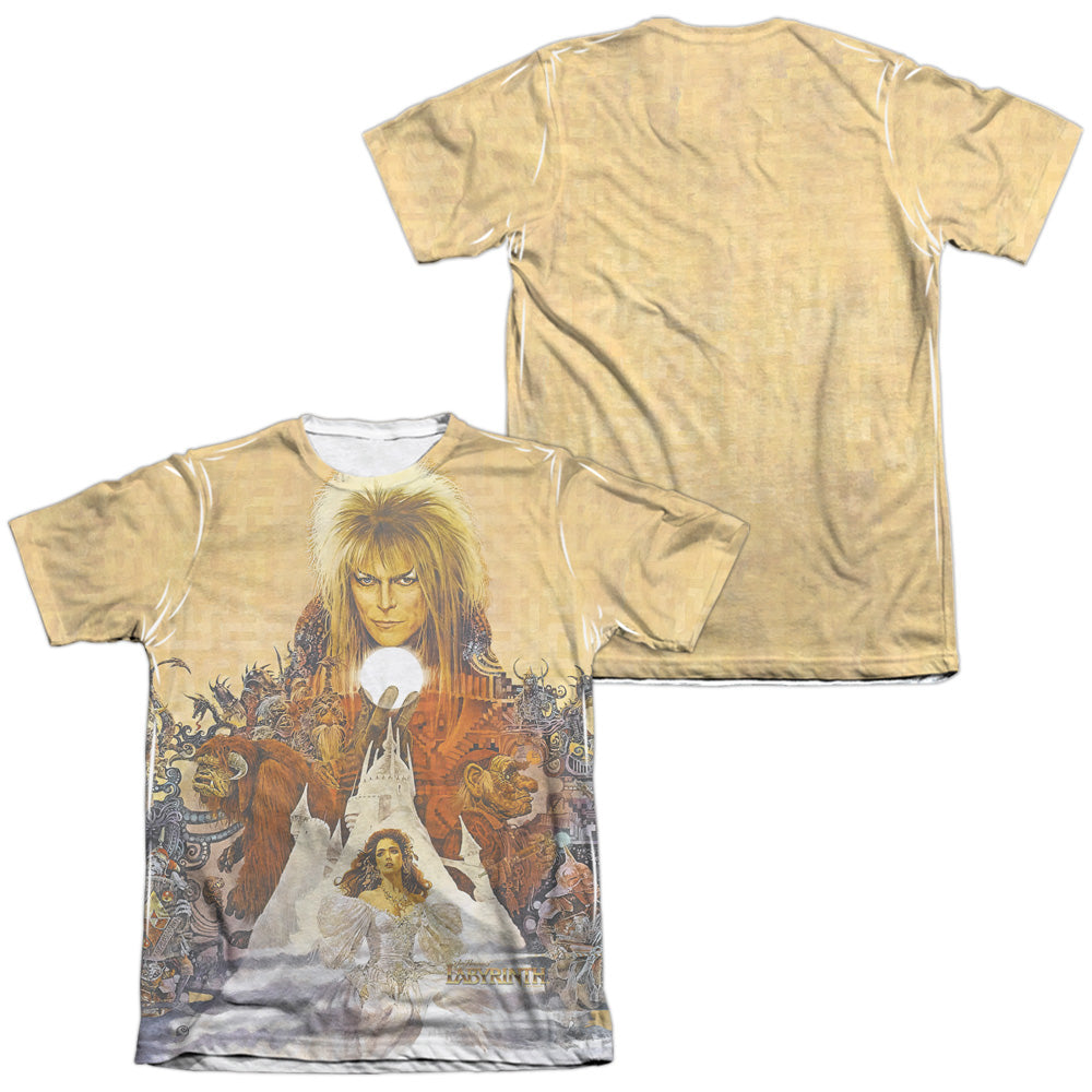 Labyrinth Cover Art (Front/Back Print) Men's Regular Fit Poly Cotton Short-Sleeve T-Shirt