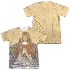 Labyrinth Cover Art (Front/Back Print) Men's Regular Fit Poly Cotton Short-Sleeve T-Shirt