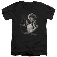 Labyrinth Dream Dance Men's 30/1 Cotton Slim V-Neck T-Shirt