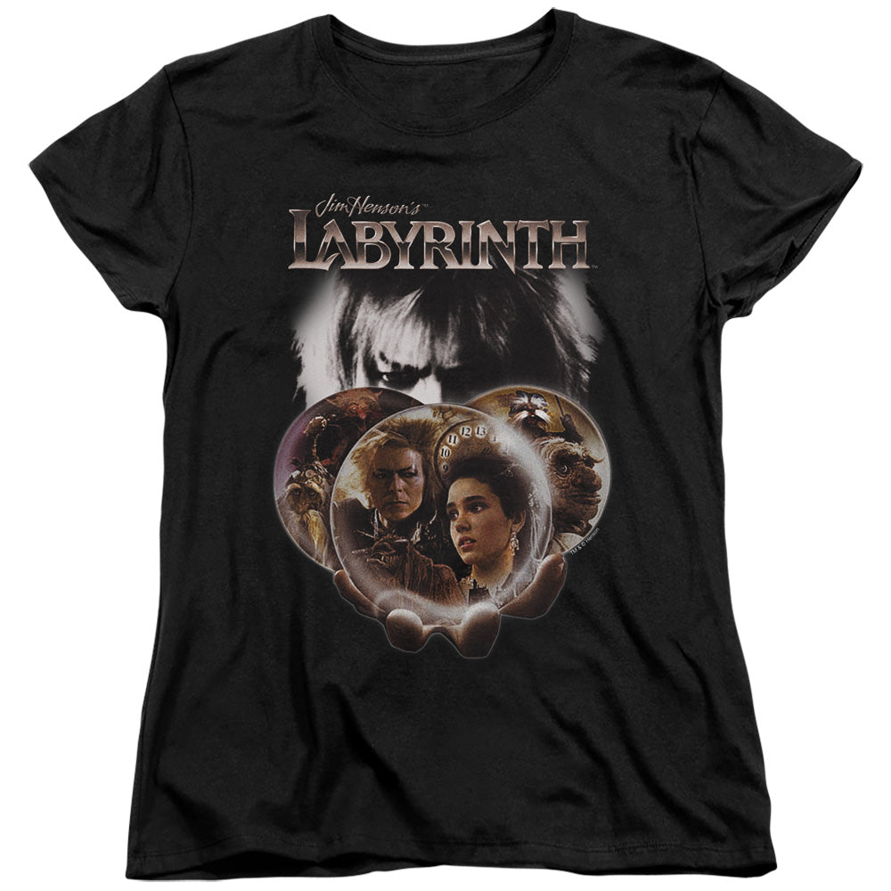 Labyrinth Globes Women's 18/1 Cotton Short-Sleeve T-Shirt