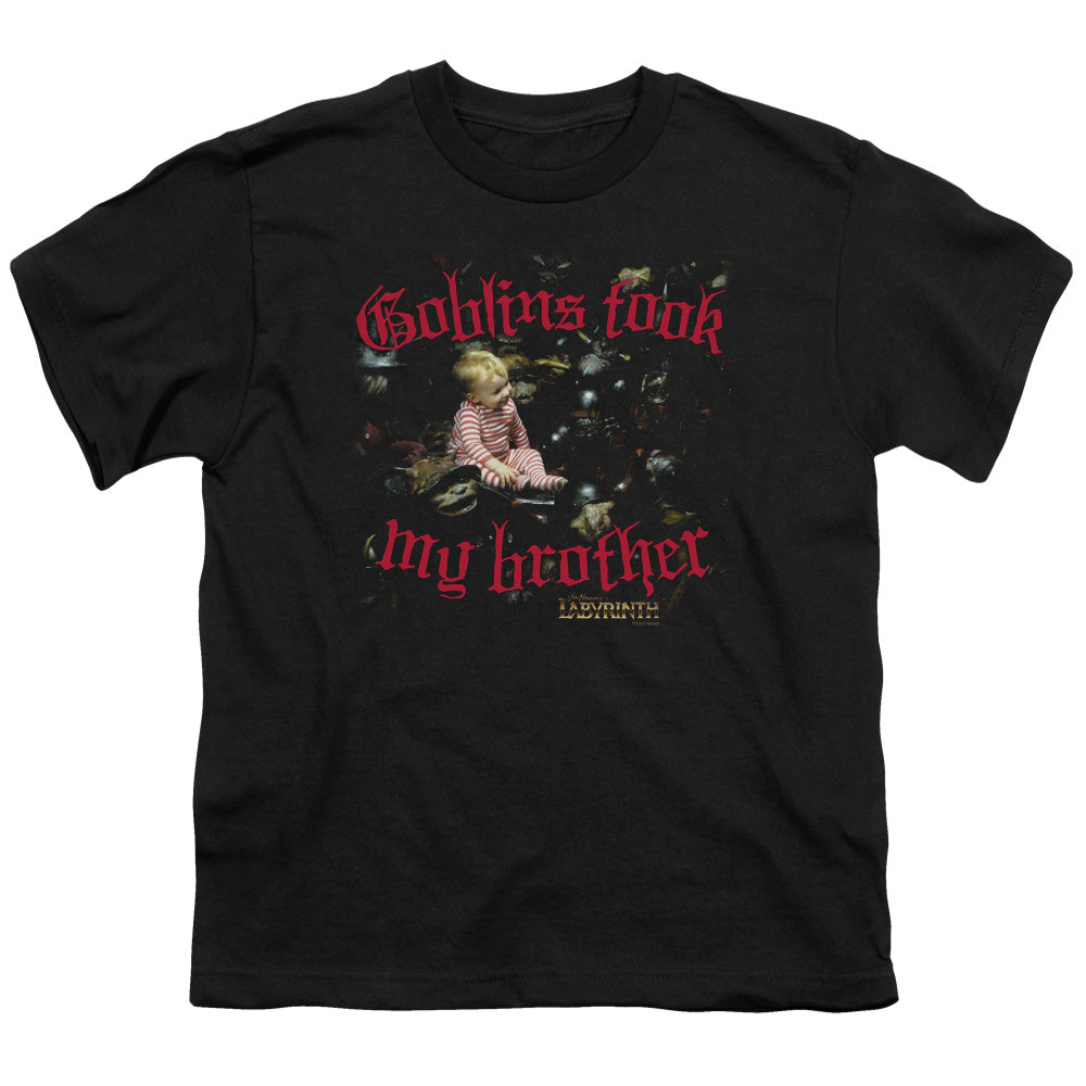 Labyrinth Goblins Took My Brother Youth 18/1 100% Cotton Short-Sleeve T-Shirt