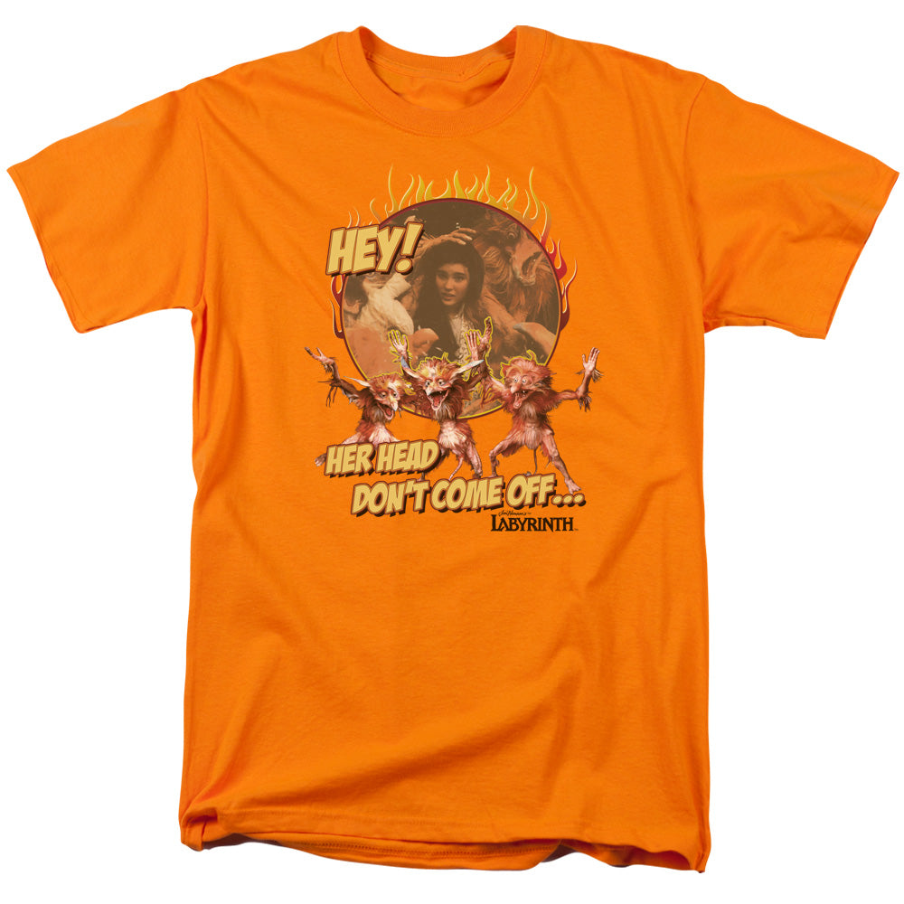 Labyrinth Head Dont Come Off Men's 18/1 Cotton Short-Sleeve T-Shirt