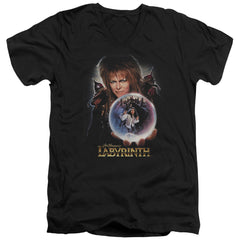 Labyrinth I Have A Gift Men's 30/1 Cotton Slim V-Neck T-Shirt