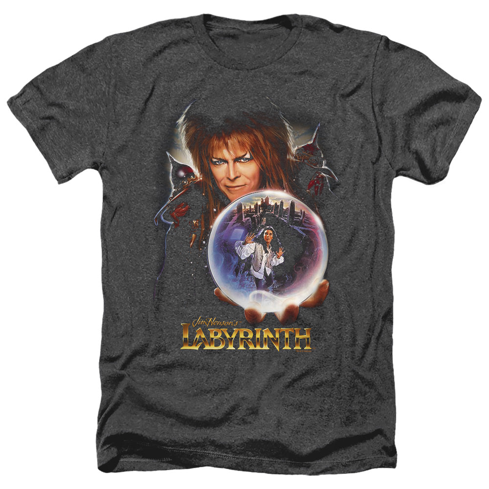 Labyrinth I Have A Gift Men's 30/1 Heather 60 40 Poly Short-Sleeve T-Shirt