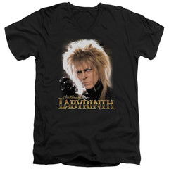 Labyrinth Jareth Men's 30/1 Cotton Slim V-Neck T-Shirt