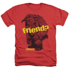 Labyrinth Ludo Friend Men's 30/1 Heather 60 40 Poly Short-Sleeve T-Shirt