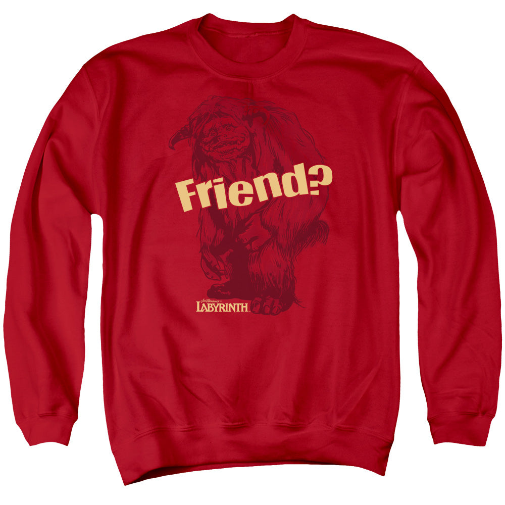 Labyrinth Ludo Friend Men's Crewneck 50 50 Poly Long-Sleeve T-Shirt