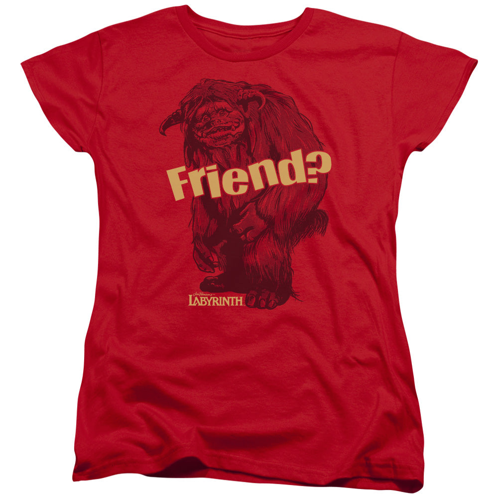 Labyrinth Ludo Friend Women's 18/1 Cotton Short-Sleeve T-Shirt