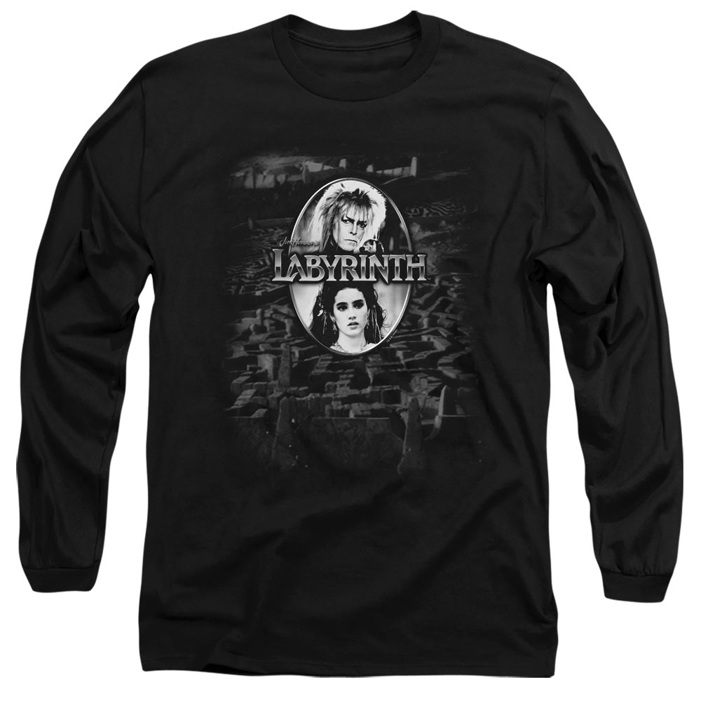 Labyrinth Maze Men's 18/1 Cotton Long-Sleeve T-Shirt