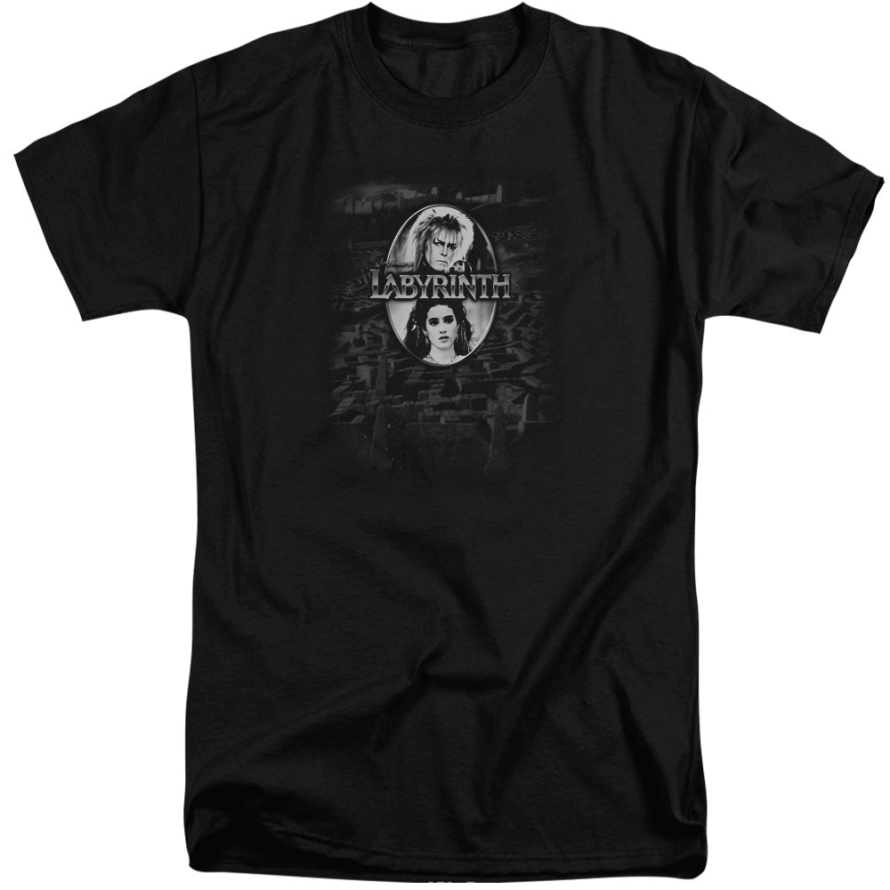 Labyrinth Maze Men's 18/1 Tall Cotton Short-Sleeve T-Shirt