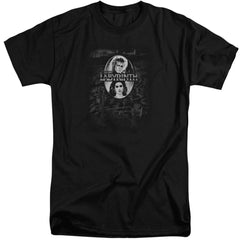 Labyrinth Maze Men's 18/1 Tall Cotton Short-Sleeve T-Shirt