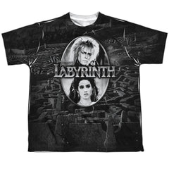 Labyrinth Maze Youth Regular Fit Poly Short-Sleeve T-Shirt