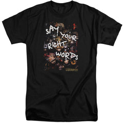 Labyrinth Right Words Men's 18/1 Tall Cotton Short-Sleeve T-Shirt