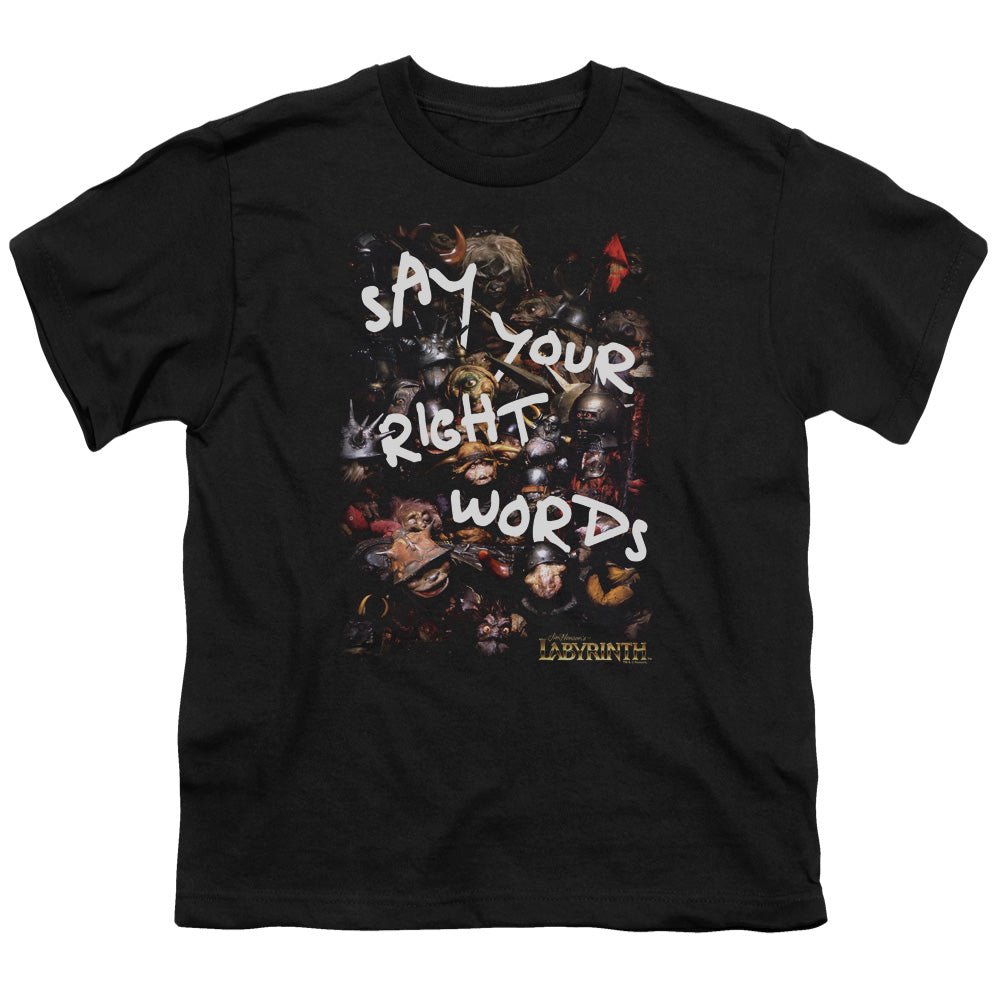 Labyrinth Right Words Youth 18/1 100% Cotton Short-Sleeve T-Shirt