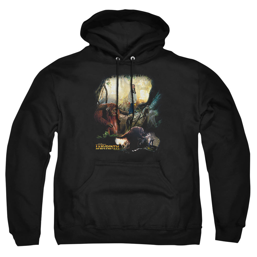 Labyrinth Sarah & Ludo Men's Pull-Over 75 25 Poly Hoodie