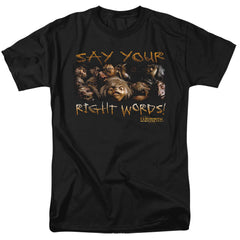 Labyrinth Say Your Right Words Men's 18/1 Cotton Short-Sleeve T-Shirt