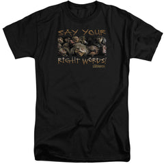 Labyrinth Say Your Right Words Men's 18/1 Tall Cotton Short-Sleeve T-Shirt