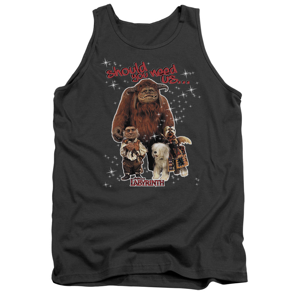 Labyrinth Should You Need Us Men's 18/1 Cotton Tank Top