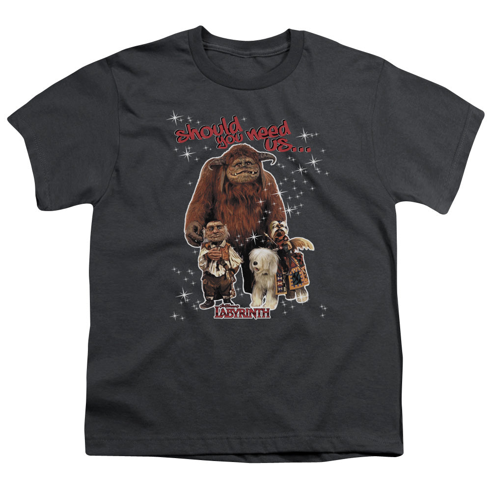 Labyrinth Should You Need Us Youth 18/1 100% Cotton Short-Sleeve T-Shirt