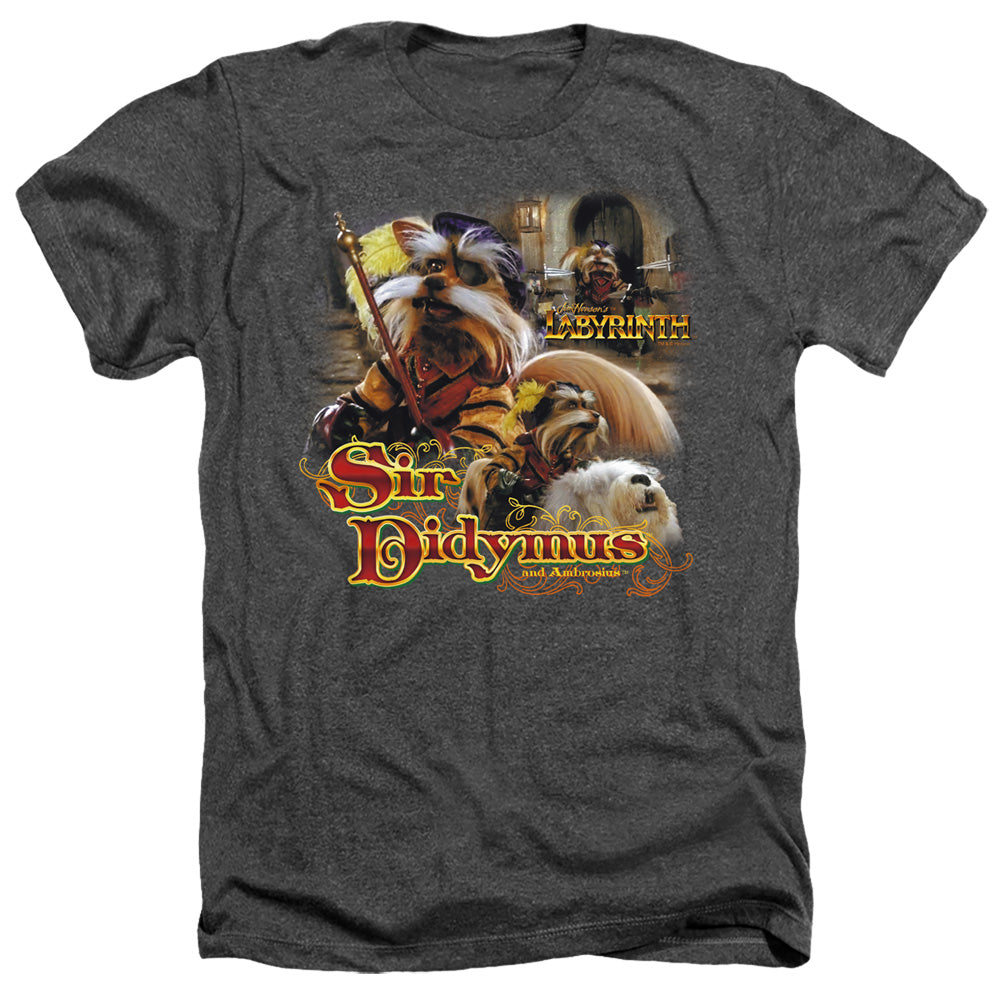 Labyrinth Sir Didymus Men's 30/1 Heather 60 40 Poly Short-Sleeve T-Shirt
