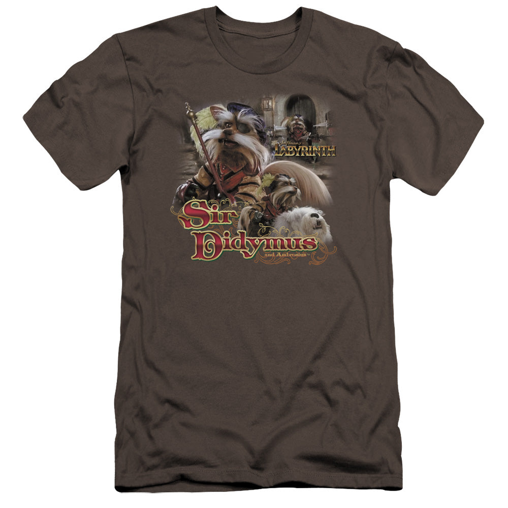 Labyrinth Sir Didymus Men's Ultra-Soft 30/1 Cotton Slim Short-Sleeve T-Shirt