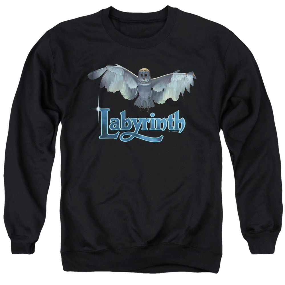 Labyrinth Title Sequence Men's Crewneck 50 50 Poly Long-Sleeve T-Shirt