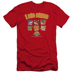 Land Before Time I Dig Dinos Men's Ultra-Soft 30/1 Cotton Slim Short-Sleeve T-Shirt