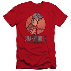 Land Before Time Sharptooth Men's Ultra-Soft 30/1 Cotton Slim Short-Sleeve T-Shirt