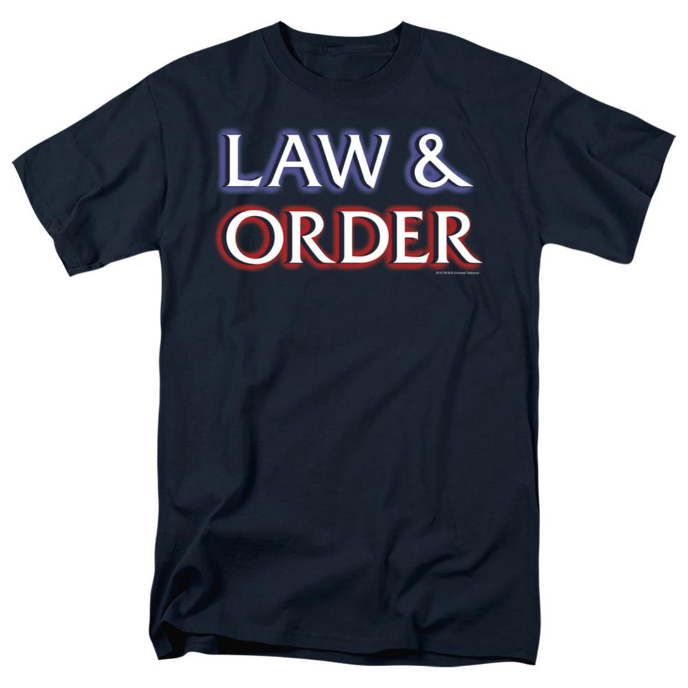 Law And Order Logo Men's 18/1 Cotton Short-Sleeve T-Shirt