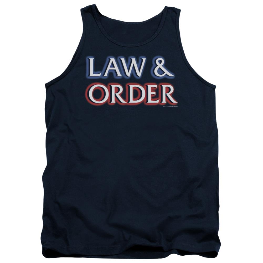 Law And Order Logo Men's 18/1 Cotton Tank Top