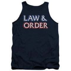 Law And Order Logo Men's 18/1 Cotton Tank Top