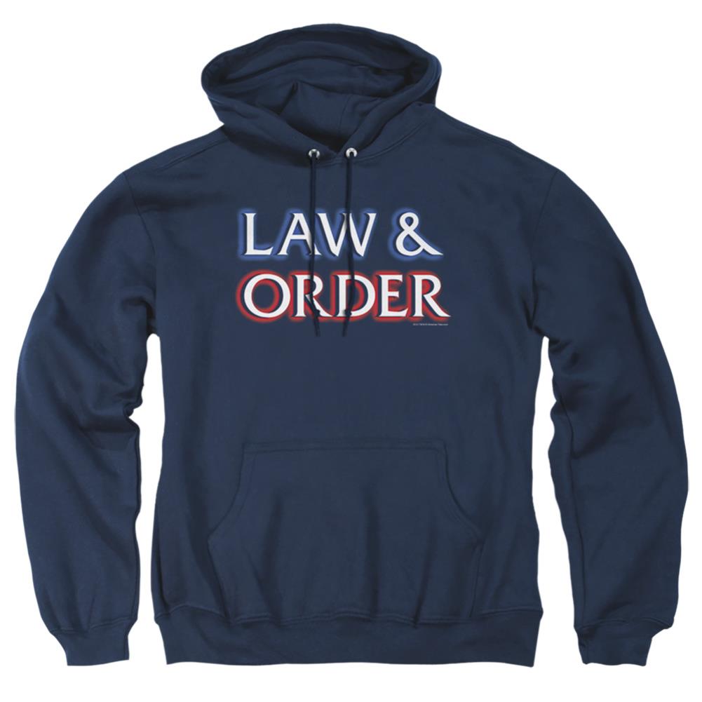 Law And Order Logo Men's Pull-Over 75 25 Poly Hoodie