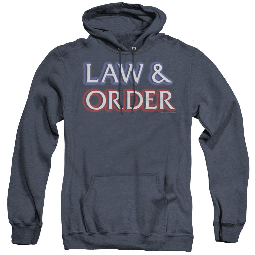 Law And Order Logo Men's Pull-Over Hoodie