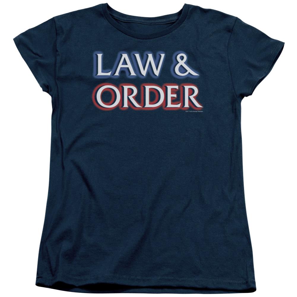 Law And Order Logo Women's 18/1 Cotton Short-Sleeve T-Shirt