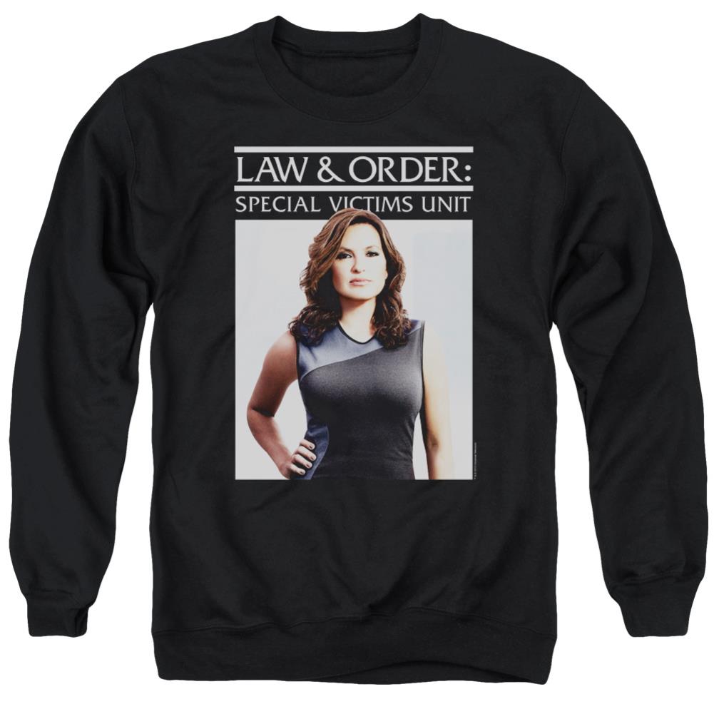 Law And Order SVU Behind Closed Doors Men's Crewneck 50 50 Poly Long-Sleeve T-Shirt