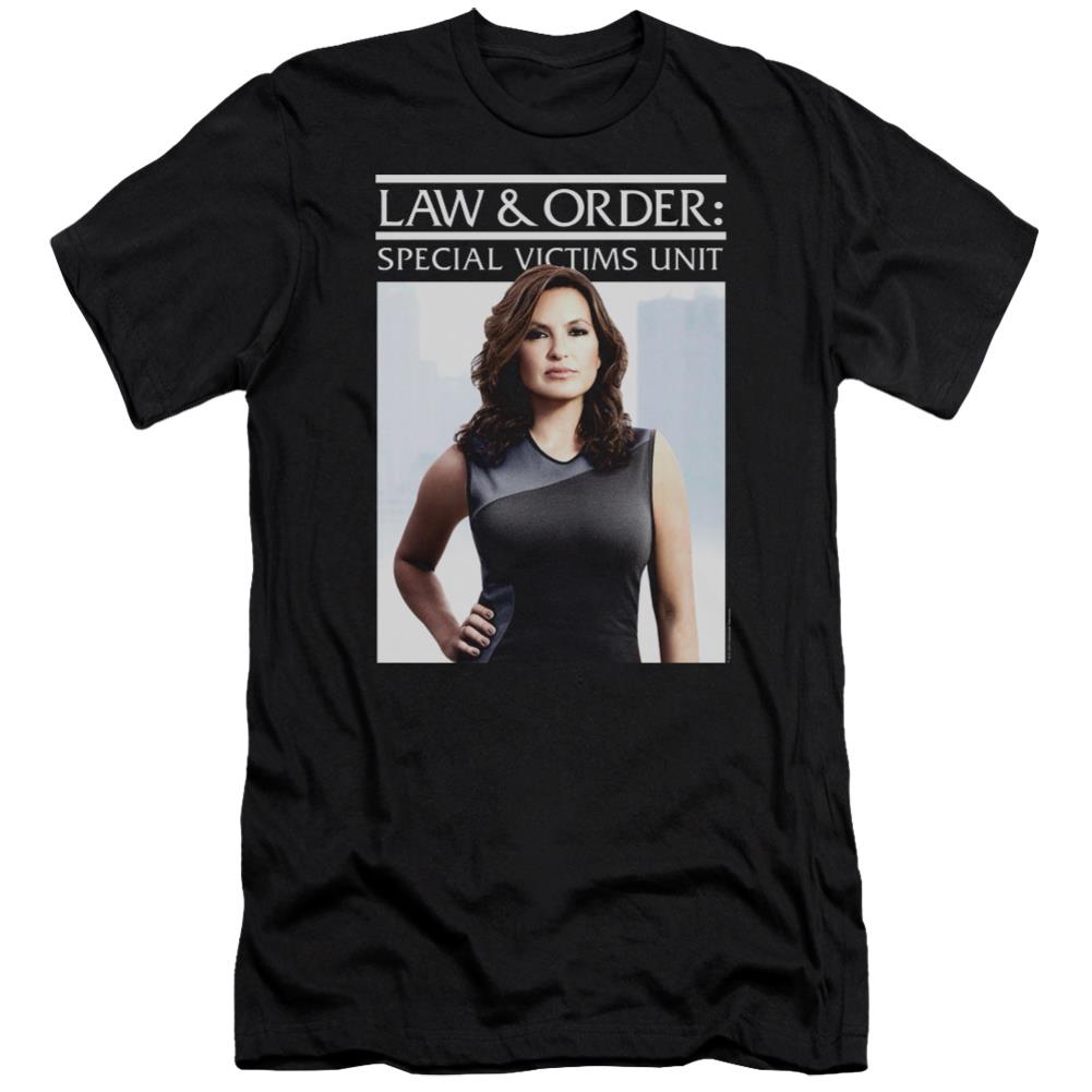 Law And Order SVU Behind Closed Doors Men's Ultra-Soft 30/1 Cotton Slim Short-Sleeve T-Shirt