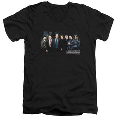 Law And Order SVU Cast Men's 30/1 Cotton Slim V-Neck T-Shirt