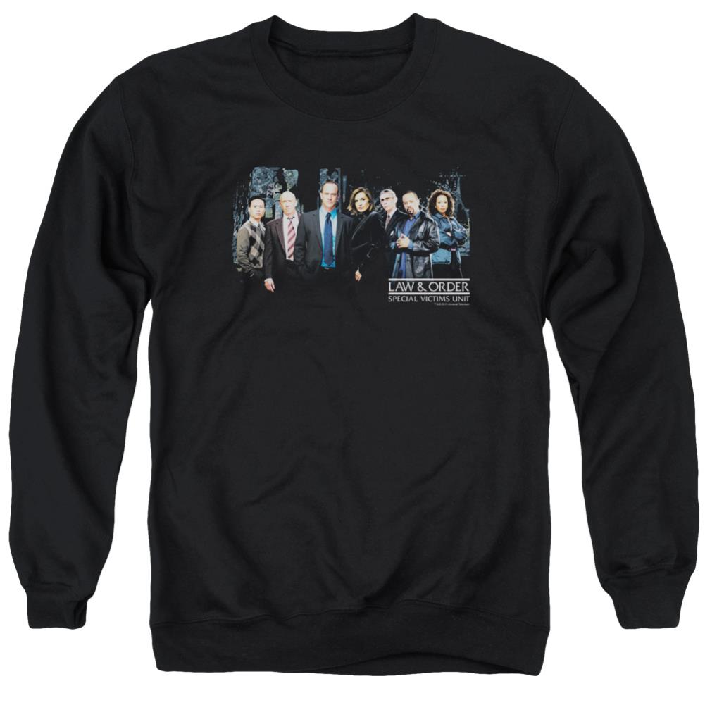 Law And Order SVU Cast Men's Crewneck 50 50 Poly Long-Sleeve T-Shirt
