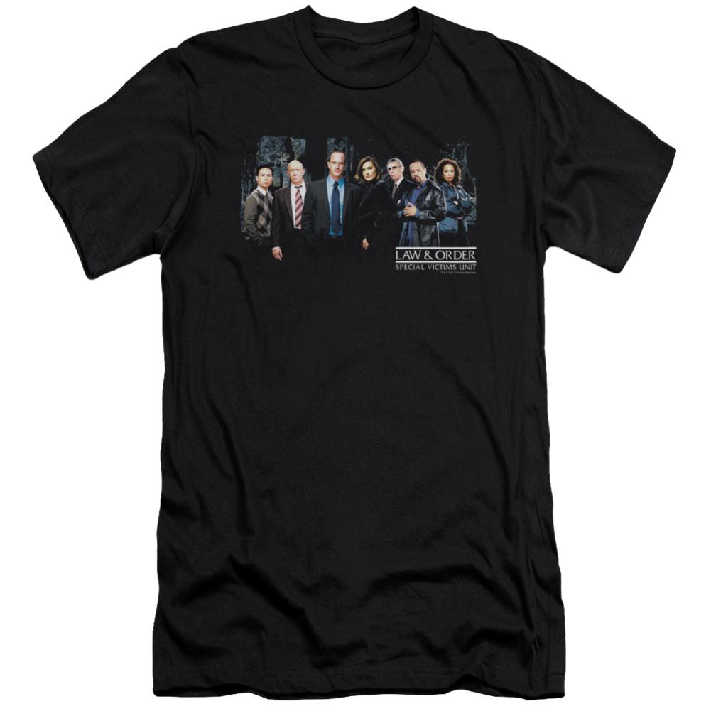 Law And Order SVU Cast Men's Ultra-Soft 30/1 Cotton Slim Short-Sleeve T-Shirt
