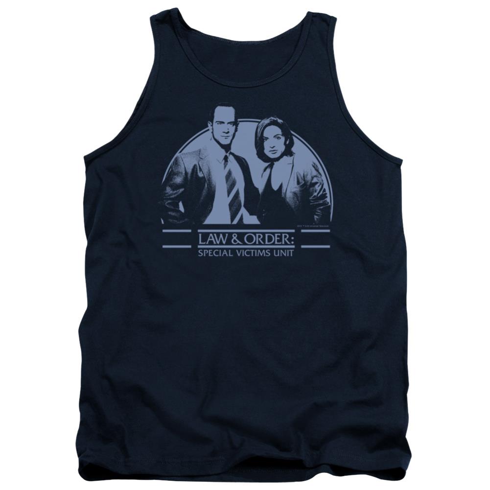 Law And Order SVU Elliot & Olivia Men's 18/1 Cotton Tank Top