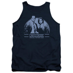 Law And Order SVU Elliot & Olivia Men's 18/1 Cotton Tank Top