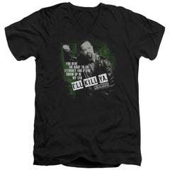 Law And Order SVU I'll Kill Ya Men's 30/1 Cotton Slim V-Neck T-Shirt