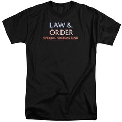 Law And Order SVU Logo Men's 18/1 Tall Cotton Short-Sleeve T-Shirt