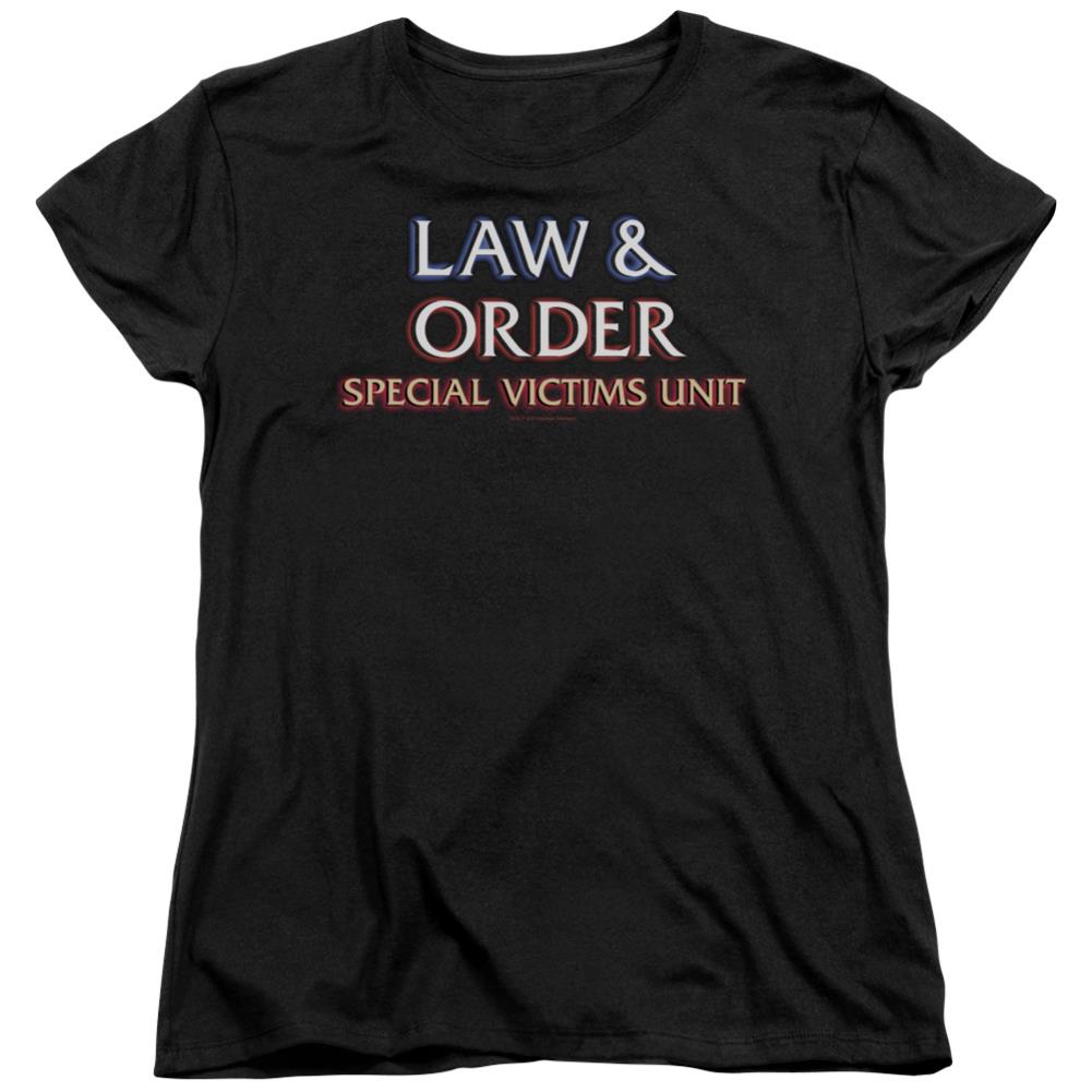 Law And Order SVU Logo Women's 18/1 Cotton Short-Sleeve T-Shirt