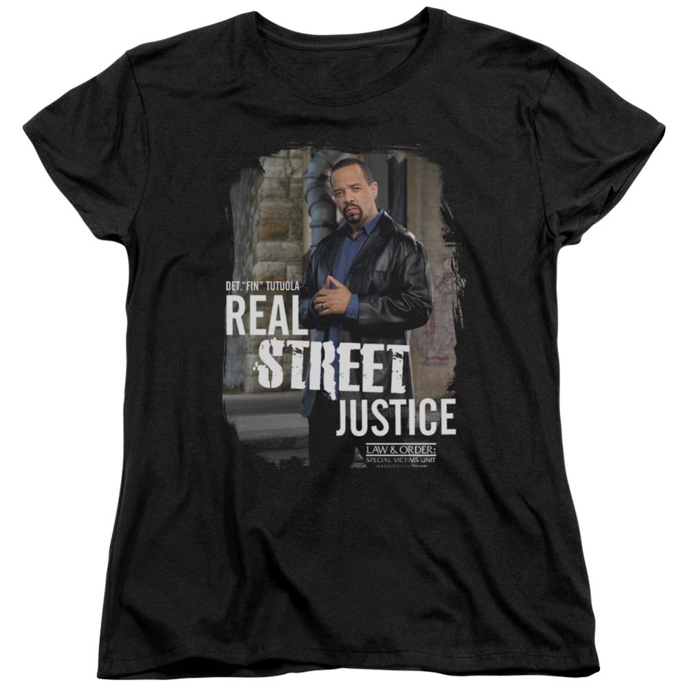 Law And Order SVU Street Justice Women's 18/1 Cotton Short-Sleeve T-Shirt