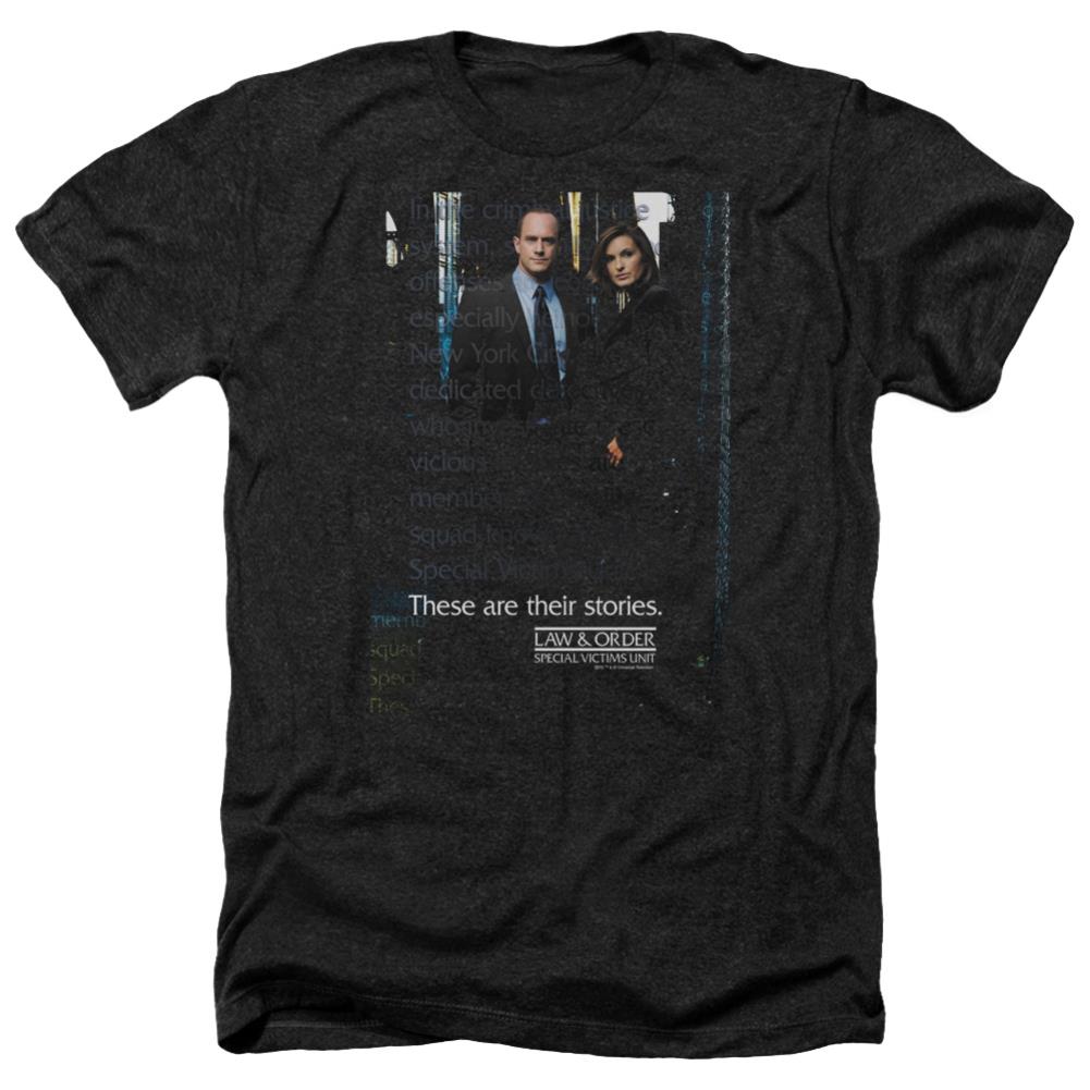 Law And Order SVU SVU Men's 30/1 Heather 60 40 Poly Short-Sleeve T-Shirt