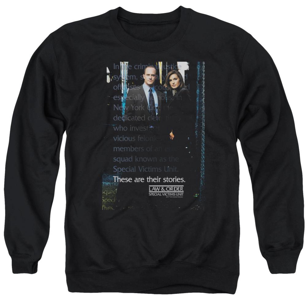 Law And Order SVU SVU Men's Crewneck 50 50 Poly Long-Sleeve T-Shirt