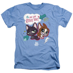 Littlest Pet Shop Are You Kitten Me Men's 30/1 Heather 60 40 Poly Short-Sleeve T-Shirt