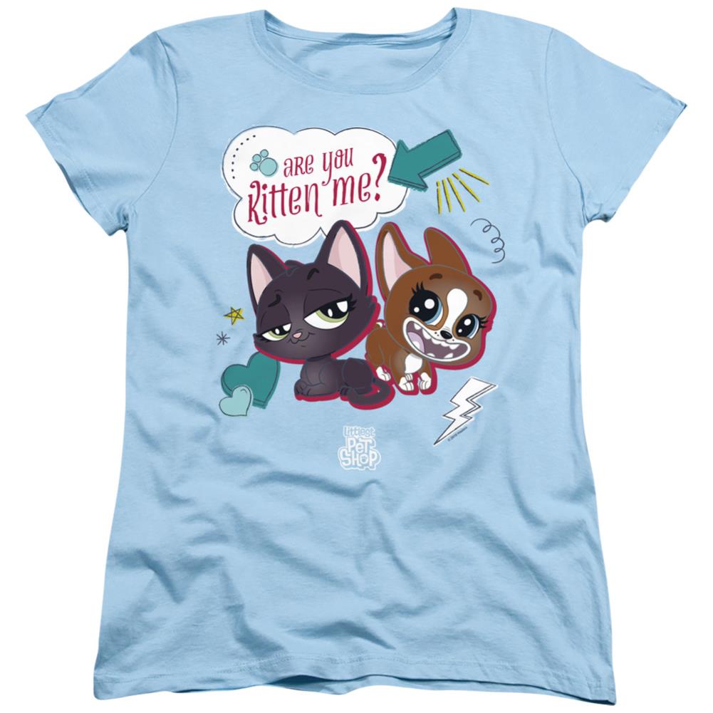 Littlest Pet Shop Are You Kitten Me Women's 18/1 Cotton Short-Sleeve T-Shirt
